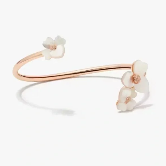 $88 Kate Spade Precious Pansy Flex Cuff - Picture 4 of 8